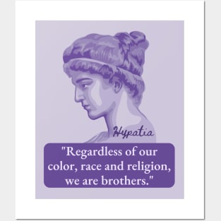 Hypatia of Alexandria Portrait and Quote Posters and Art